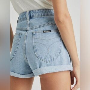 ROLLA'S High Waist Light Blue Denim Shorts